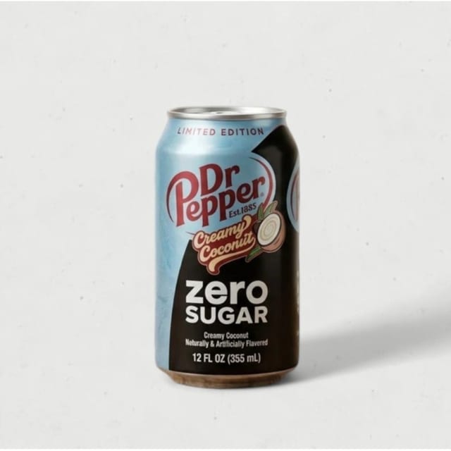 Dr. Pepper Creamy Coconut ZERO SUGAR Can.
