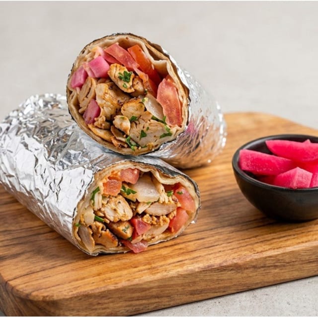Garlic Chicken Wrap.