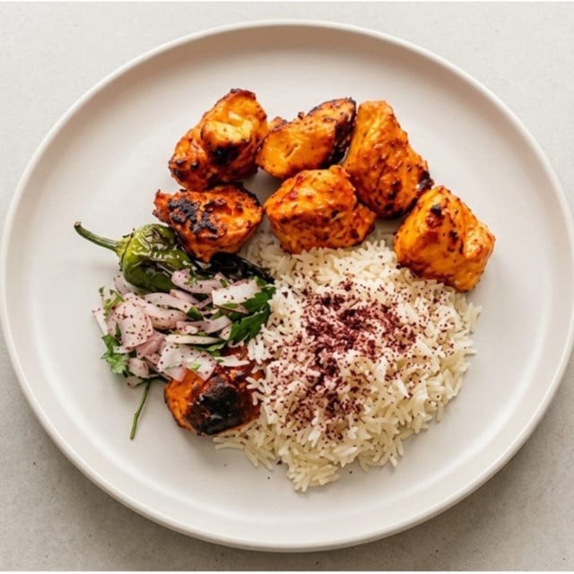 Chicken Kebab Plate.