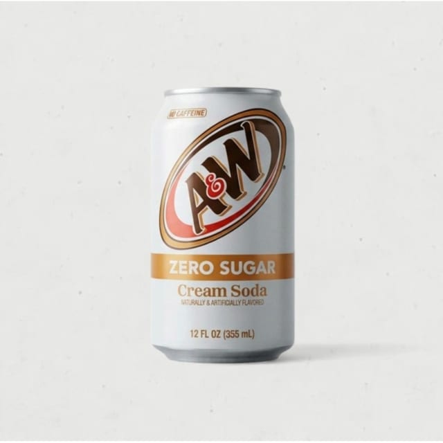 A&W Cream Soda ZEROSUGAR Can.