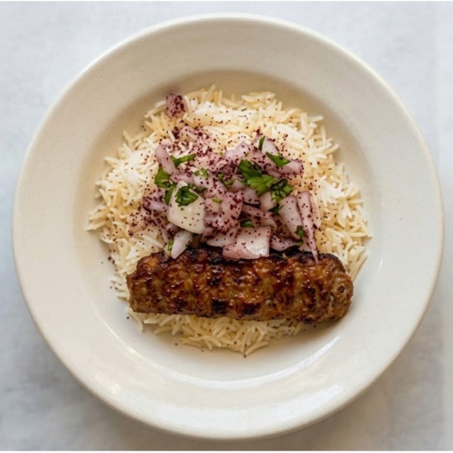 Beef Lule Kebab Bowl.
