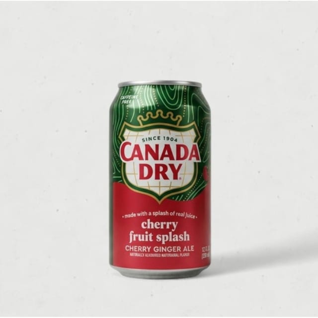 Canada Dry Cherry Fruit Splash Can.
