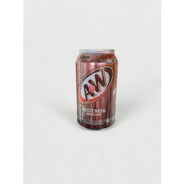 A&W Root beer Can.