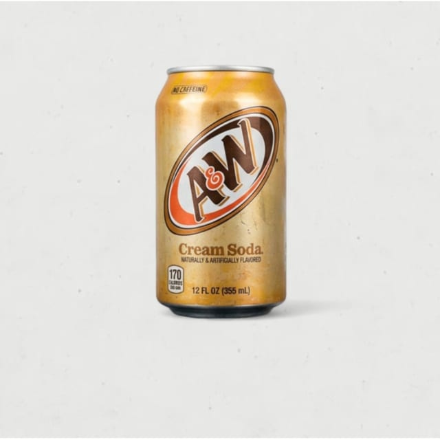 A&W Cream Soda Can.