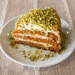 Dubai Chocolate Carrot Cake